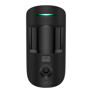 Ajax MotionCam Jeweller Sort – Intelligent Bevægelsessensor med Fotoverifikation