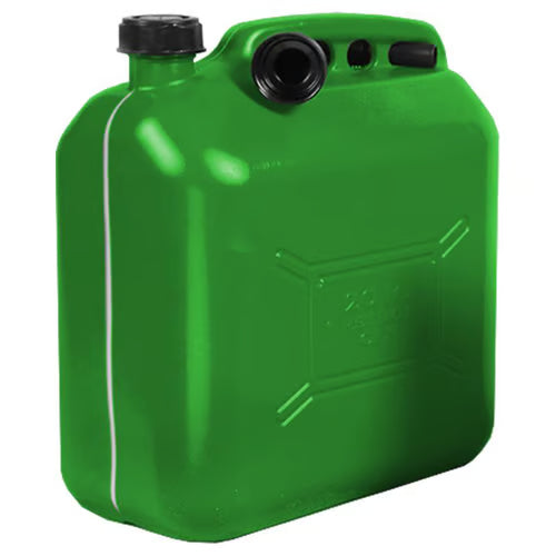 SPREHN Heavy Duty Benzindunk 20L – Grøn plast, godkendt til transport - Sikshop