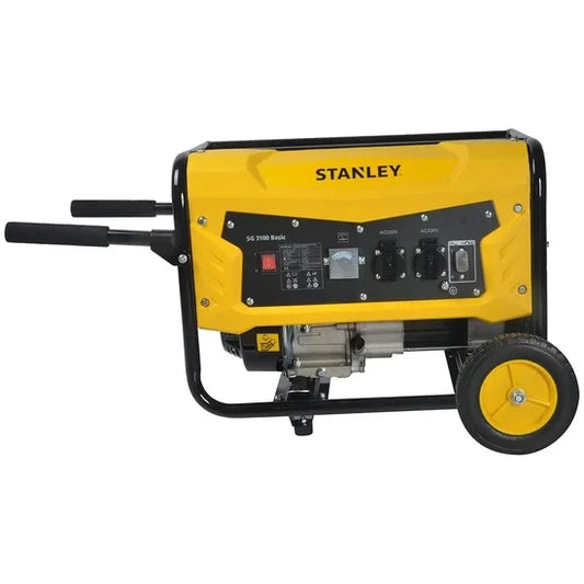 Stanley SG 3100 Basic Benzin Generator 2.6 kW med AVR - Sikshop