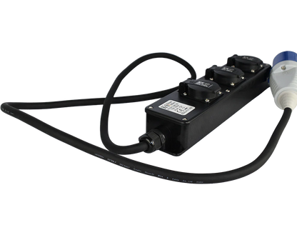 Stikadapter KS EX1.5M-3S – Robust 32A → 16A adapter med 3 udtag - Sikshop