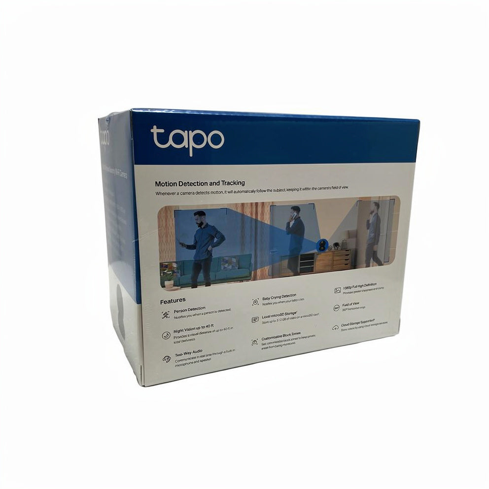 TP-Link Tapo C201 V5 1080p Wi-Fi Overvågningskamera – Pan/Tilt, Nattesyn og Tovejstale