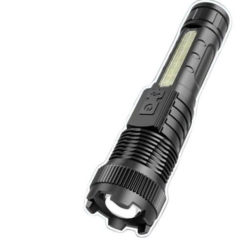 LL-118B Tactical Zoom LED Lommelygte med USB-C og Sidelys