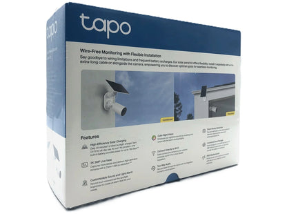 Tapo C410 KIT V1 – Trådløst 2K Wi-Fi overvågningskamera med solpanel - Sikshop