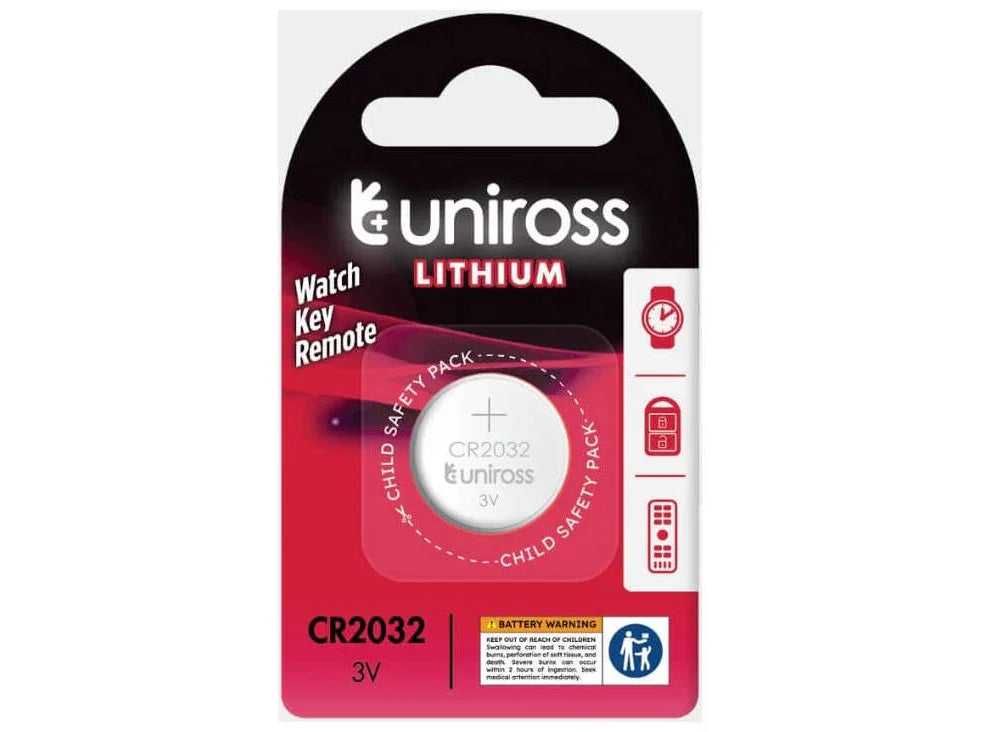 Uniross Lithium CR2032 Knapcellebatteri – 1 stk.