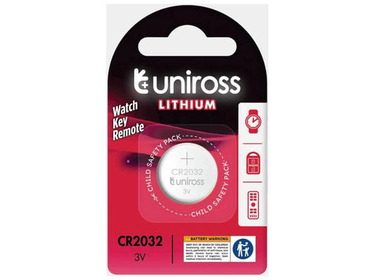 Uniross Lithium CR2032 Knapcellebatteri – 1 stk.