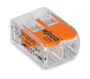 WAGO samlemuffe 2-polet 0,2–4 mm² – serie 221 (transparent)