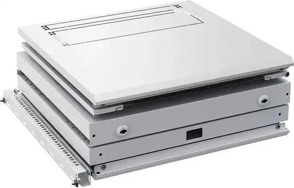 Actassi 19'' Væg Rack Flad-pak med Glasdør, BDH: 600 x 600 x 618 12HE, Lysegrå - Sikshop