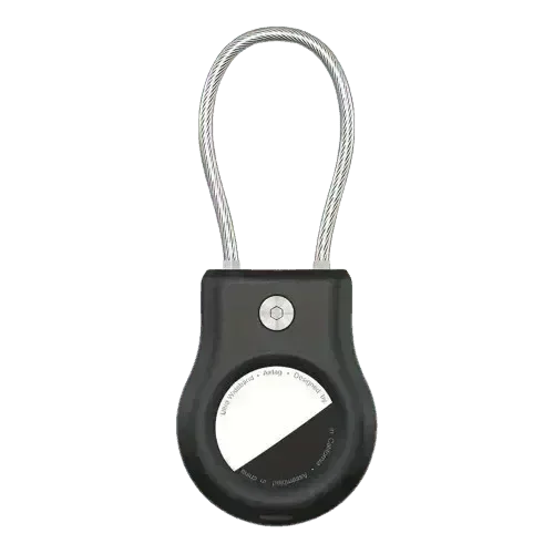 Airtag SecureLock – Låsbart AirTag Holder med Trådkabel og Embraco Nøgle for Ultimativ Sikkerhed - SIKSHOP