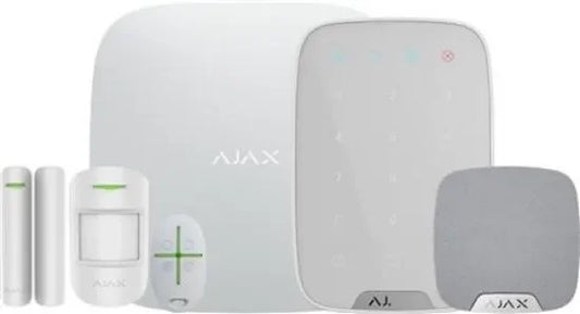 AJAX Alarm Startpakke 3 - Komplet Sikkerhed med Betjeningspanel og Sirene - SIKSHOP