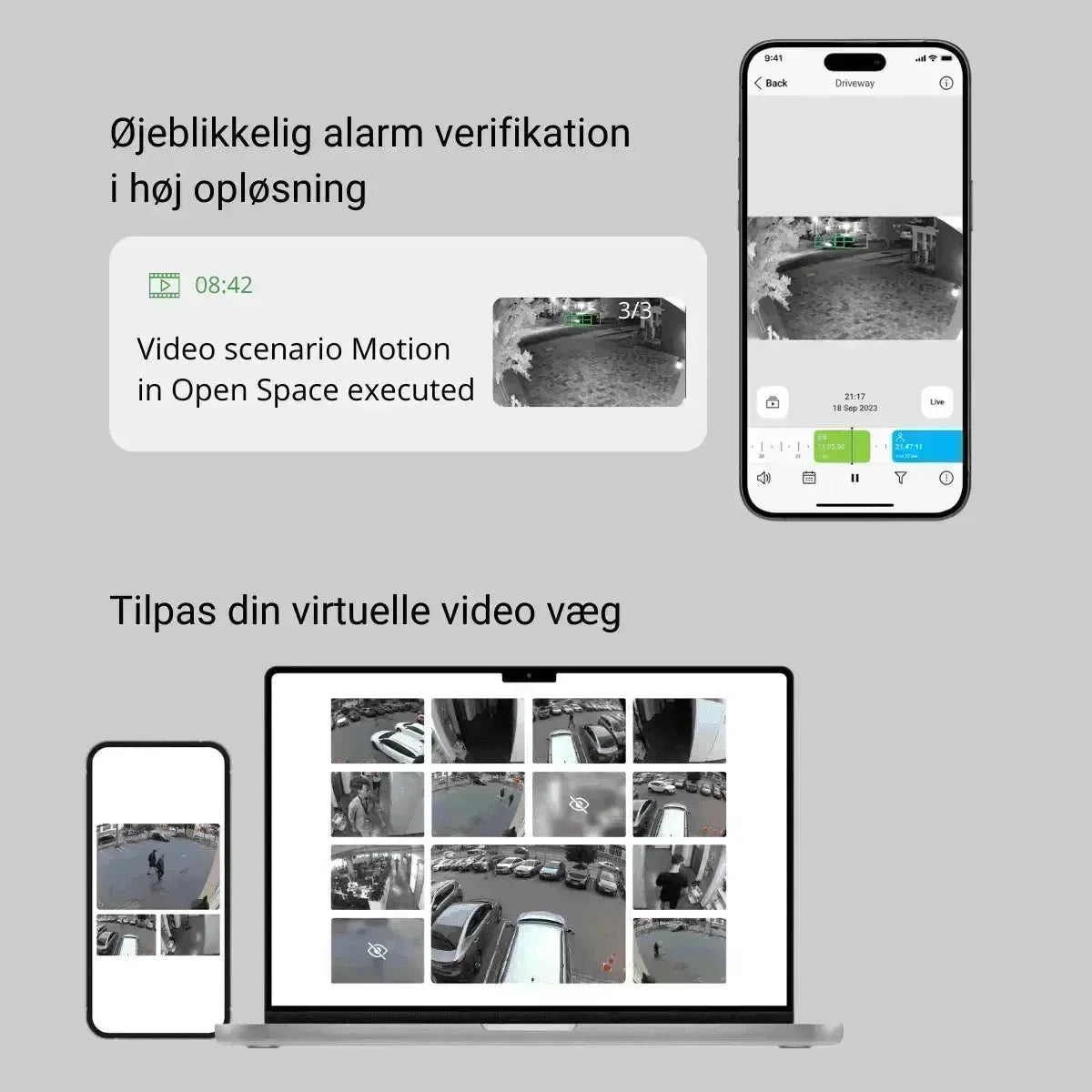 Ajax BulletCam – 5 MP, AI-genkendelse, 35m IR-lys, Sort - SIKSHOP