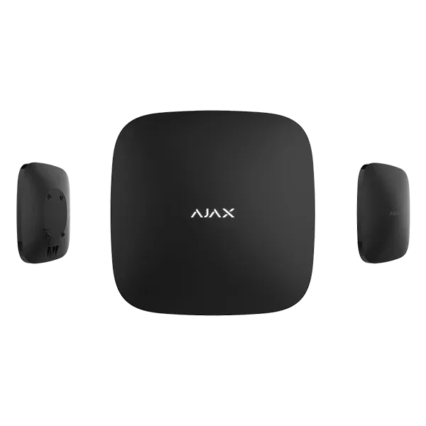 Ajax Hub 2 Plus Sort - Ethernet, Wi-Fi, og to SIM-kort (2G, 3G, 4G) - SIKSHOP