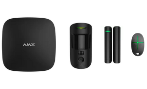 Ajax Hub2 Plus startspakke 5 med Kamera Sort – Komplet Sikkerhedsløsning til Hjem og Virksomhed