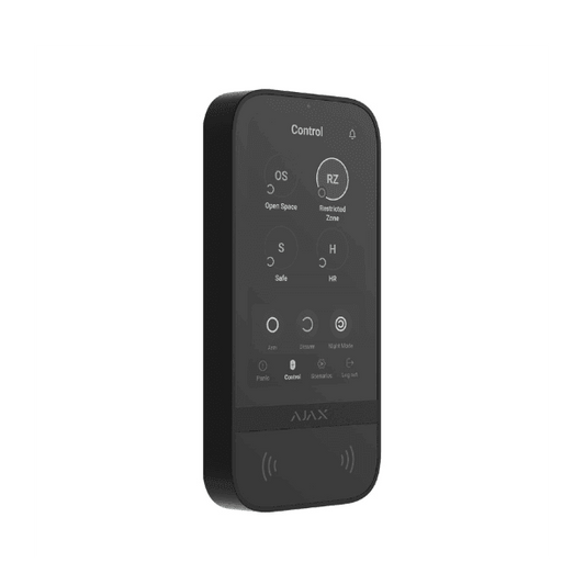 ajax-keypad-touchscreen-sort-tradlos-tastatur-med-beroringsskaerm-sikshop-20492 - SIKSHOP