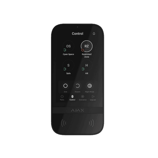 ajax-keypad-touchscreen-sort-tradlos-tastatur-med-beroringsskaerm-sikshop-93591 - SIKSHOP
