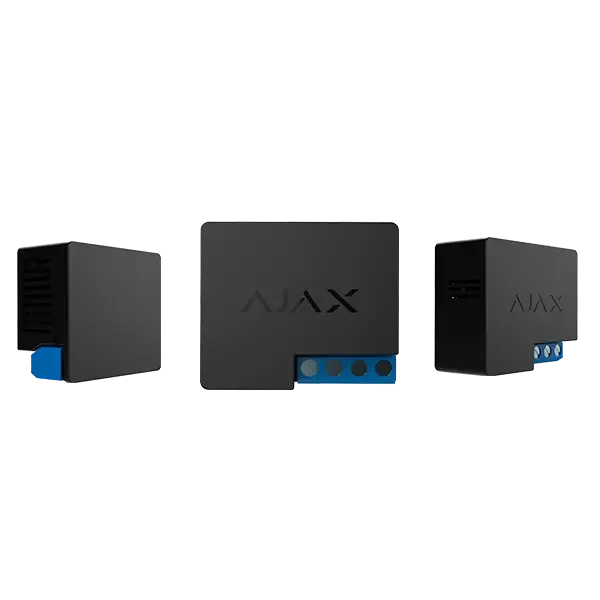 Ajax Relay – Potentialefrit-relæ til fjernstyring af 12–24V udstyr - Sikshop