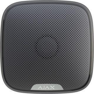 ajax-streetsiren-jeweller-tradlos-udendors-sirene-med-led-ramme-sort-sikshop-24637 - SIKSHOP