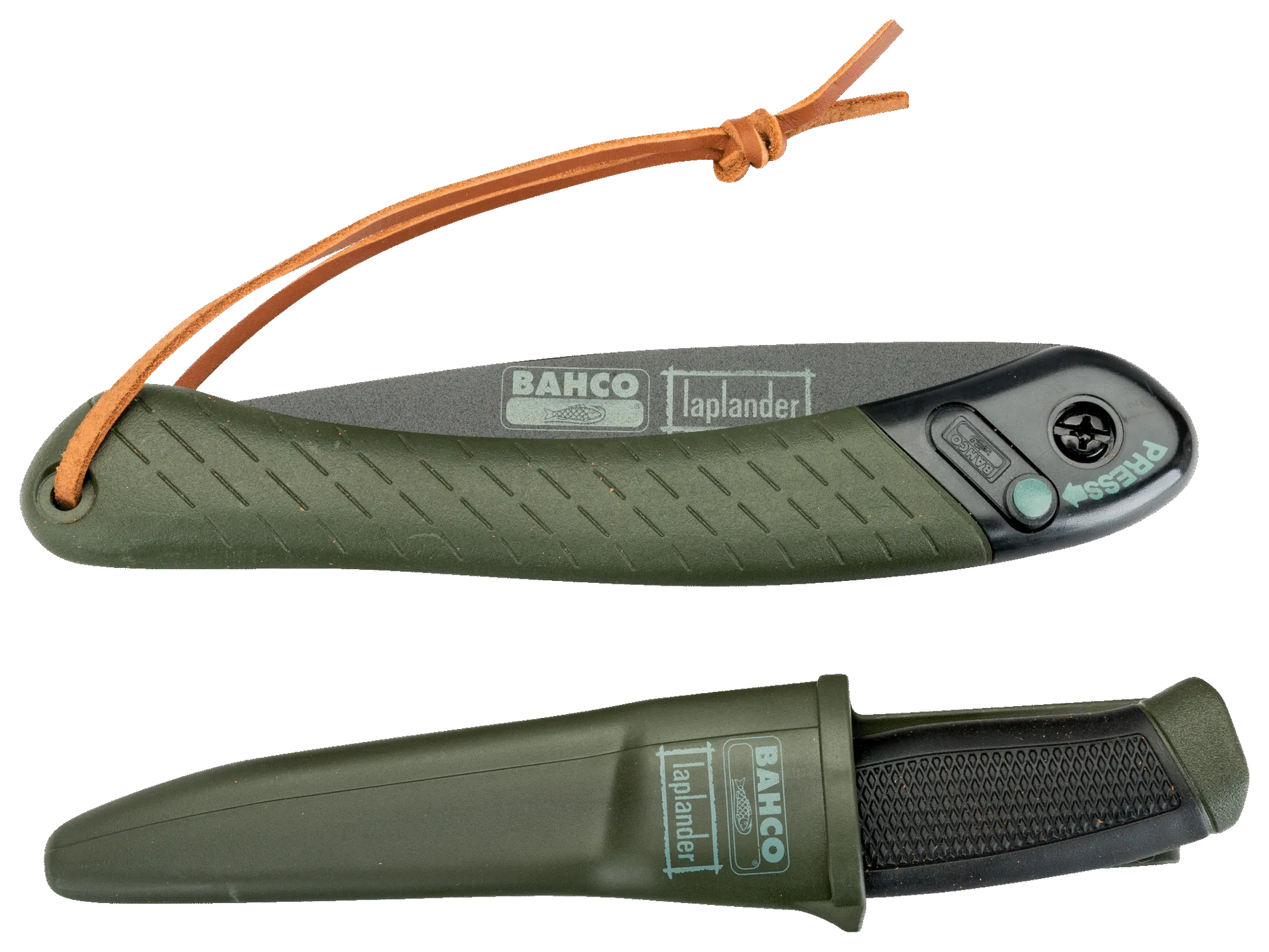 Bahco Laplander Sæt – Foldesav og Kniv til Jagt, Camping og Friluftsliv - Sikshop