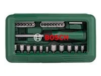 Bosch Skruetrækker med Bitsæt – 46 Dele i Etui - SIKSHOP