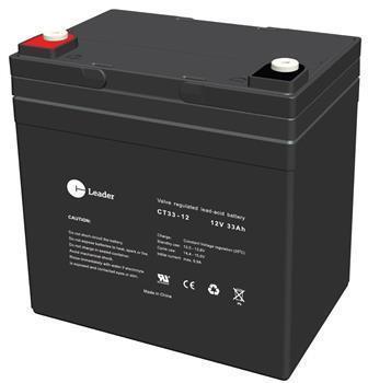 CT33-12 Blybatteri - Pålidelig Strømforsyning til UPS, Alarmer og Hospitalsudstyr (12V, 33Ah) - Sikshop