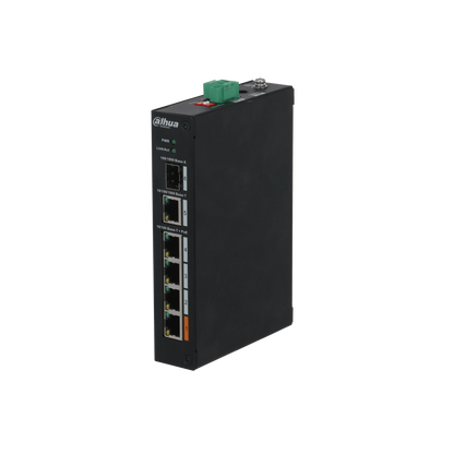Dahua 4-Ports PoE 2.0 Switch (Unmanaged) PFS3106-4ET-60 – inkl. PSU - Sikshop