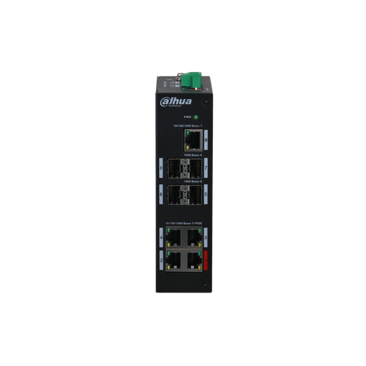Dahua 9-Ports Gigabit Switch med 4-Ports PoE (Unmanaged) – PFS3409-4GT-96 inkl. PSU - SIKSHOP