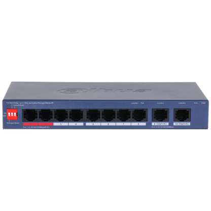Dahua CS4010-8GT-110 – 10-Port Cloud Managed Gigabit Switch med 8 PoE-porte - Sikshop