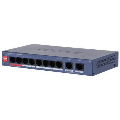 Dahua CS4010-8GT-110 – 10-Port Cloud Managed Gigabit Switch med 8 PoE-porte - Sikshop