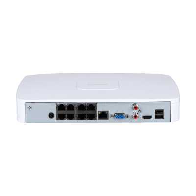 Dahua NVR DHI-NVR4108-8P-EI - 8 Kanaler, 8 PoE, WizSense AI til Videoovervågning - SIKSHOP