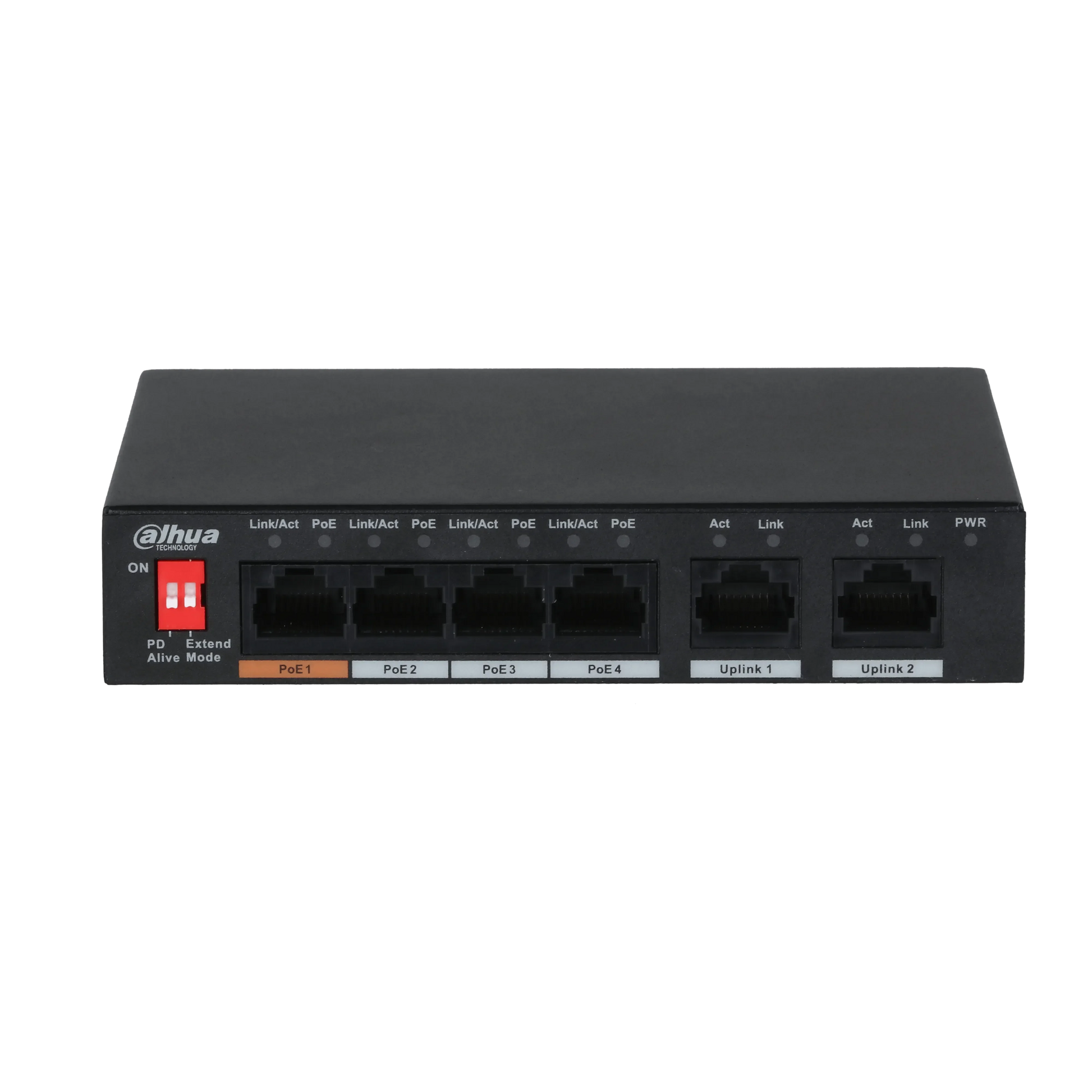 Dahua PFS3006-4ET-60-V2 – 4 Port PoE Switch (60W) med PSU - SIKSHOP