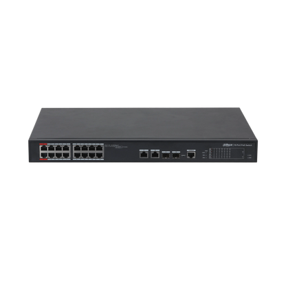 Dahua PFS4218-16ET-240-V3 – 18-Port Managed Desktop PoE Switch med 16 PoE-porte - Sikshop