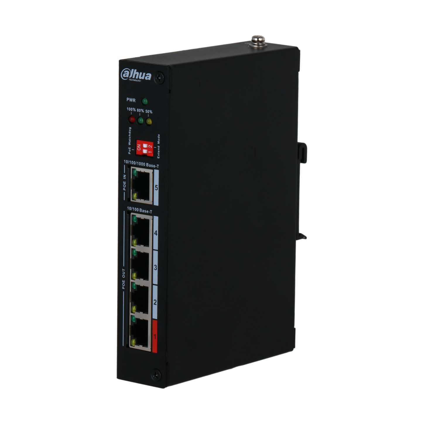 Dahua PFT1500 – 5-Port PoE Extender med 4-Port PoE Out & 1-Port Gigabit PoE In - Sikshop