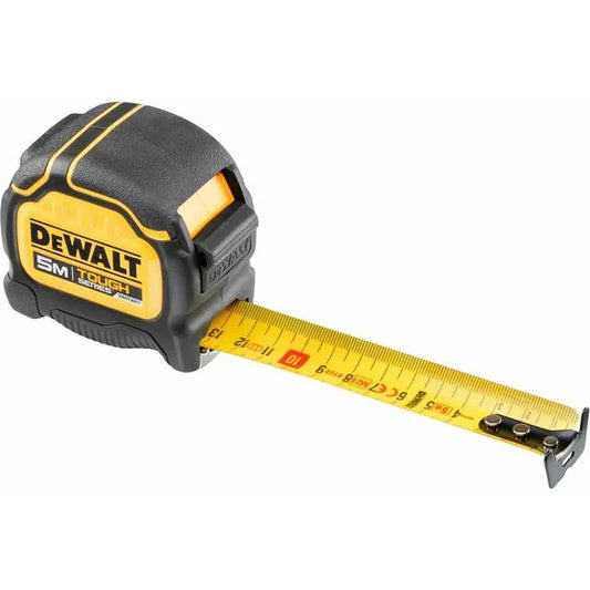 Dewalt Tough Tape 5M – Robust Målebånd med Magnetisk Spids og Dobbelt Skala - SIKSHOP