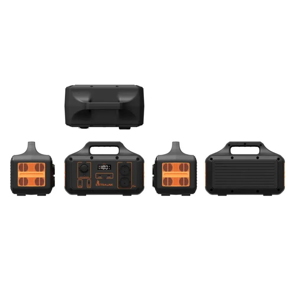 EXTRALINK POWER RANGER EPS-S500S – 510 Wh Bærbar Power Station til Camping, Nødstrøm & Udendørs Brug - Sikshop