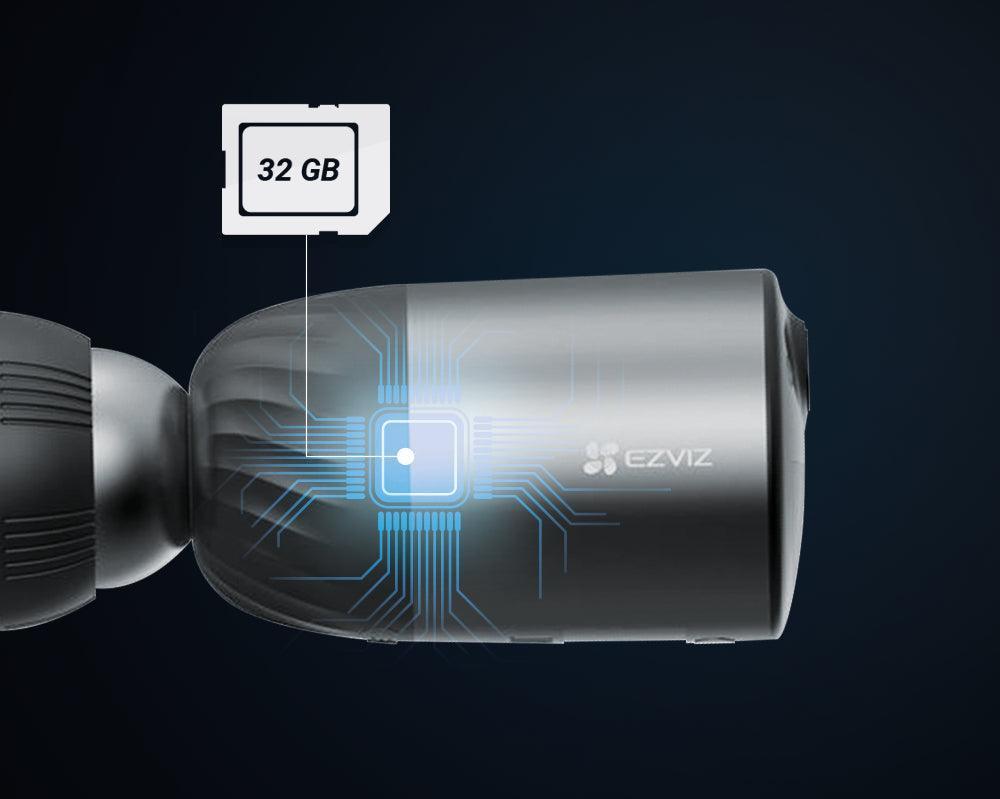 EZVIZ RGRAP6260(G)/BC1C/PS – Udendørs IP-kamera med solcelle oplader - Sikshop