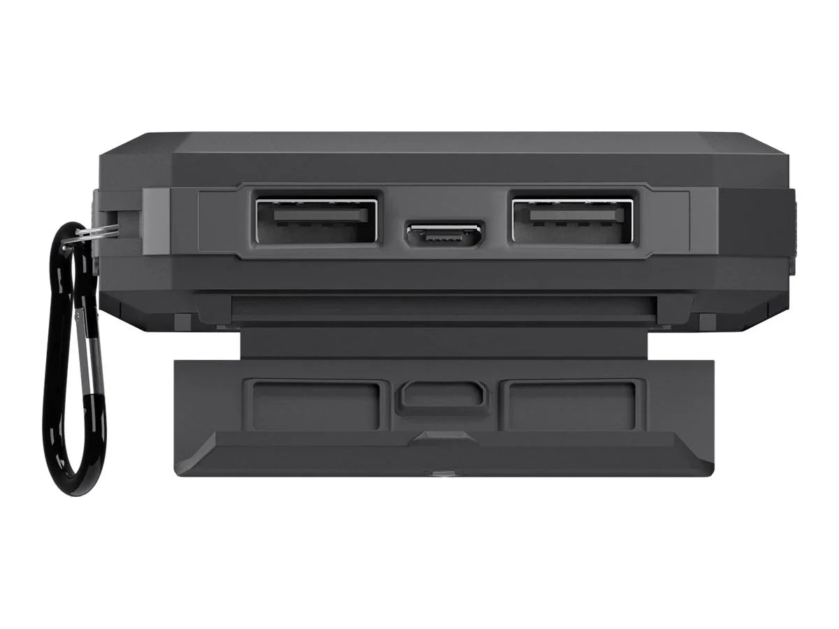 Goobay udendørs PowerBank 8.0 – Solarstrømbank 8000 mAh, Sort