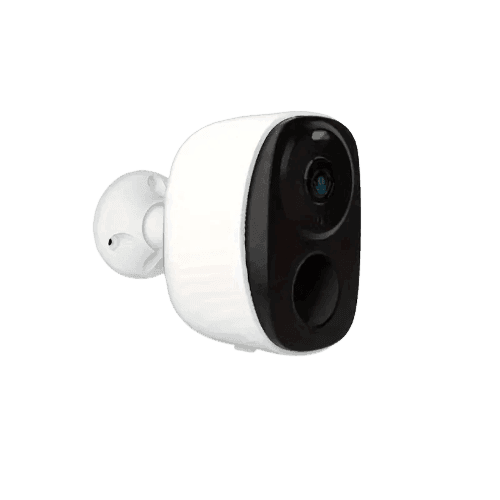 Indendørs/Udendørs Trådløst overvågningskamera i Hvid Design - Sikshop