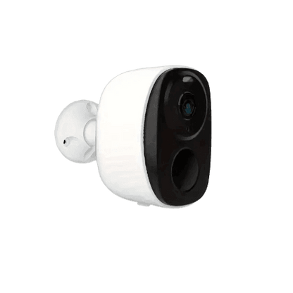 Indendørs/Udendørs Trådløst overvågningskamera i Hvid Design - Sikshop