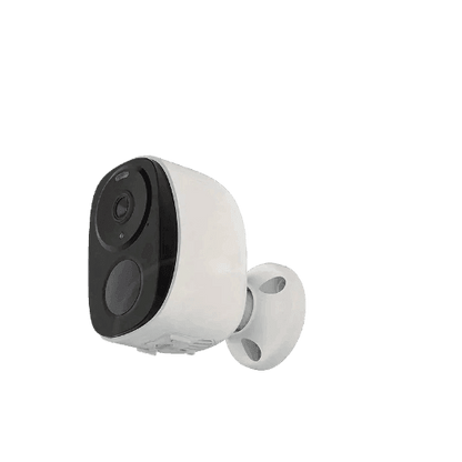 Indendørs/Udendørs Trådløst overvågningskamera i Hvid Design - Sikshop