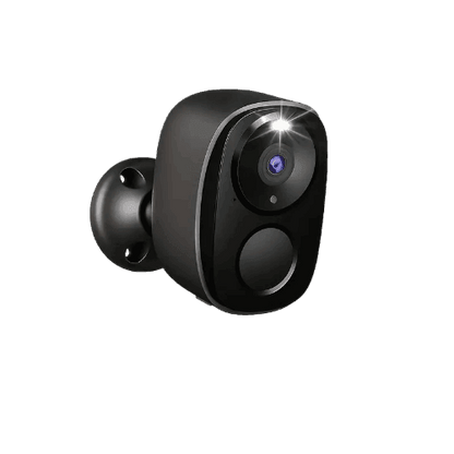 Indendørs/Udendørs Trådløst Sikkerhedskamera i Sort Design - Sikshop