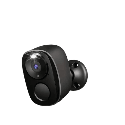 Indendørs/Udendørs Trådløst Sikkerhedskamera i Sort Design - Sikshop