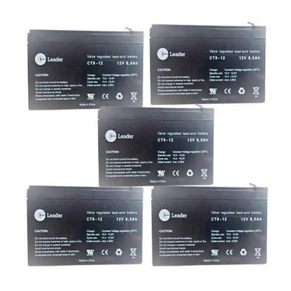 Kraftfuldt CT12-9 Blybatteri - 12V, 8,5Ah - Til Alarm, UPS Backup og Teknisk Udstyr - Sikshop