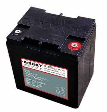 NorBat 12V 28Ah T8 FP12280 vedligeholdelsesfri blybatteri - SIKSHOP
