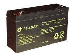 Pålideligt CT12-6 Blybatteri 6V 12AH - Ideelt til UPS, Alarm og Backup - SIKSHOP