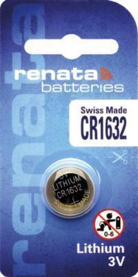 Renata CR1632 Lithium Batteri 3V 137mAH - Pålidelig og Langvarig Energi - Sikshop