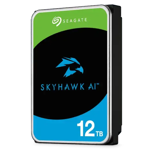 Seagate SkyHawk AI 12TB - Den Perfekte Harddisk til AI-drevet Overvågning - Sikshop