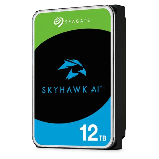 Seagate SkyHawk AI 12TB - Den Perfekte Harddisk til AI-drevet Overvågning - SIKSHOP