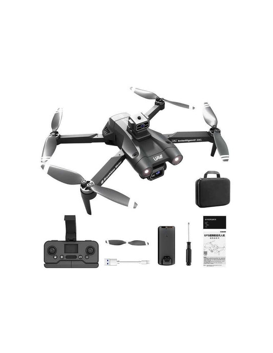 Startpakke med JJRC X28 mini drone med 8K/HD kamera, forhindringssensor, follow-me og FPV - SIKSHOP