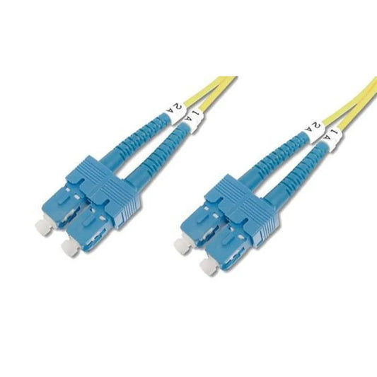 Techly ILWL D9-B-050 – 5m OS2 SC-SC Fiberoptisk Kabel (Gul) - SIKSHOP