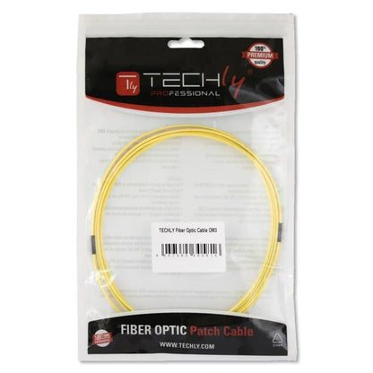 Techly ILWL D9-B-050 – 5m OS2 SC-SC Fiberoptisk Kabel (Gul) - Sikshop
