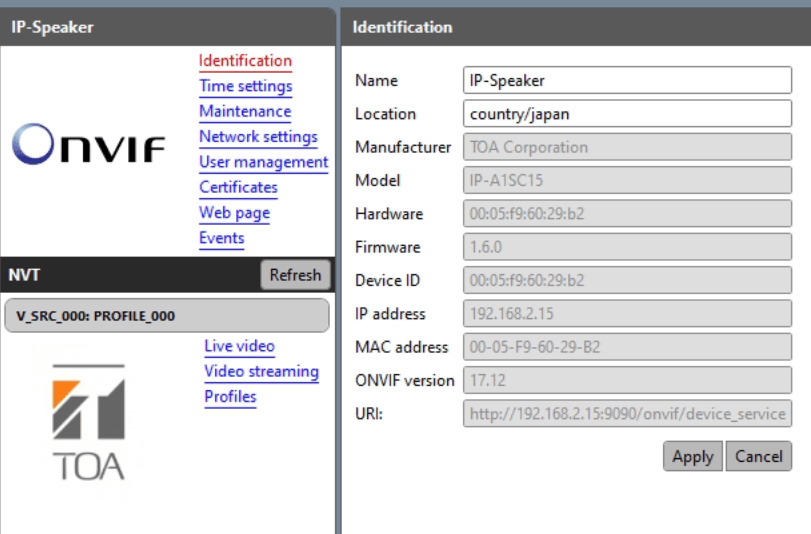 TOA IP-A1SC15 IP Hornhøjttaler – 15W PoE og SIP-Kompatibel - Sikshop